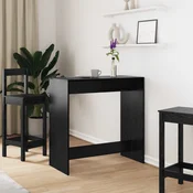 vidaXL Barska miza Črna Orehovina 102 x 50 x 103,5 cm Konstruiran les
