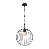Luster na lancu MERCURE 1xE27/15W/230V crna