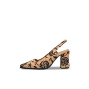 nae Vegan Shoes Salonarji z visoko peto LILOU rjava