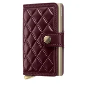 Usnjena denarnica Secrid EMBOSS DIAMOND bordo barva