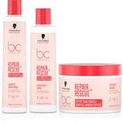 , Črnakopf Professional BC Bonacure Repair Rescue+ set za poškodovane lase