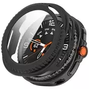 Ovitek z zaščito zaslona Techsuit Defense360 Pro za Samsung Galaxy Watch8 Classic - črn