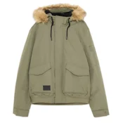 Cropp - Bomber jakna s kapuljačom - maslina