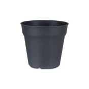 Cvetlični lonec, pvc, antracit, 19cm