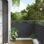 Balkonski zaslon za privatnost antracit 600 x 120 cm PVC