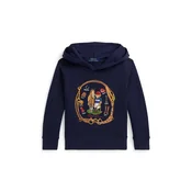 Otroški pulover Polo Ralph Lauren mornarsko modra barva, s kapuco, 322A96602001