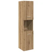 Vidaxl Kopalniška viseča omarica artisian hrast 30x30x130 cm inž. les