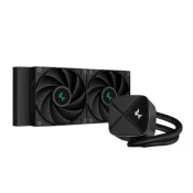 DeepCool CPU Water Cooler - LS520S Zero Dark (maks. 19dB; maks. 145,86 m3/h; 2x12cm, A-RGB LED)