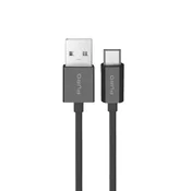 Puro TPE kabel USB-A - microUSB, dolžina 1m, 12W - črn