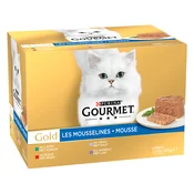 12 + 4 / 36 + 12 / 72 + 24 gratis! Gourmet Gold - Fina pašteta mix s mesom (kunic, teletina, govedina, janjetina) (4 x 24 x 85 g)