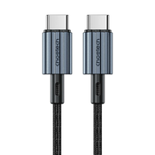 Choetech Kabel USB-C - USB-C PD 60 W v pletenem ohišju XCC-1014 - siv
