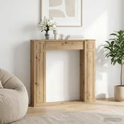 vidaXL Okvir kamina Artisan hrast 100 x 20 x 100 cm Inženirski les