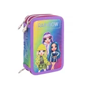 Astra Rainbow High Silver Style AC31 šolska torbica za svinčnike z dodatki, 503022065