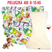 shumee Večnamenski žep za plenice iz bambusa, kameleoni NappiMe