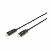 HDMI AOC Hybrid Glasfaser Anschlusskabel, Typ A M/M, 30m, UHD 8K@60Hz, gold, bl