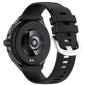 Silikonski pas za uro Xiaomi Watch S3/Huawei Watch 2 Pro - črn