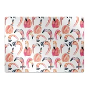 Decormat Podloga za stol Crazy flamingos 140x100 cm 15 cm