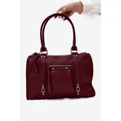 Velika usnjena torba Flora&Co Bordeaux Nolita