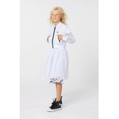 Otroška jakna Karl Lagerfeld bela barva