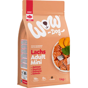WOW Suha pasja hrana ADULT Minis - ribe - 1 kg