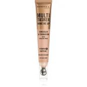 Rimmel London Multi Tasker Wake Me Up Concealer & Foundation osvetljevalni korektor in puder 20 ml odtenek 025 Rose Ivory
