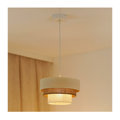 Brilagi - Luster na sajli DENVER LUNETA 1xE27/15W/230V precnik 25 bež/braon/krem