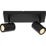 Lucide 53910/02/30 - Smerna svetilka AMIGO 2xGU10/40W/230V črna