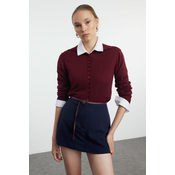 Trendyol Navy Blue Belted Super Mini Woven Shorts Skirt