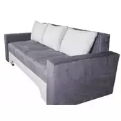 TROSED drvo, tekstil svetlosiva, tamnosiva
