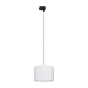 Luster na sajli za 3-fazni TRACER šinski sistem 1xE27/15W/230V, precnik 30 cm, crna/bela