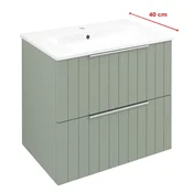 SAPHO CIRASA STRIP zelena umivalniška omarica s predali 58x54x39cm