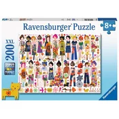 Ravensburger - Puzzle Cvetlični vzorci XXL - 200 kosov