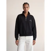 ARMIE Majica The Charlie Half-Zip Sweatshirt črna