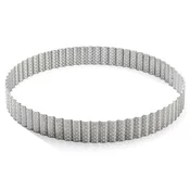 de Buyer Pečící kruhový rám , 3030.24, perforovaný, kruhový, vroubkovaný, průměr 24 cm, výška 3 cm, nerezová ocel