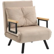 Homestar Sofa postelja nastavljiv naslon za hrbet 63x73x81 cm bež