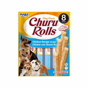 Inaba Churu Rolls pasji prigrizek s piščancem in sirom 8x 12g