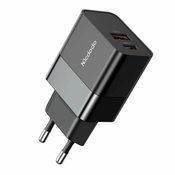 Mcdodo Polnilec za telefon, hitri, USB, USB-C, 20 W, za Iphone, univerzalni, črn Mcdodo CH-1951