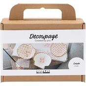 Creativ Company Ustvarjalni komplet za dekupaž - školjčne lupine, nežno rožnate (977788)