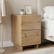 vidaXL Nočna omarica Artisan hrast 33,5 x 34,5 x 50 cm Inženirski les