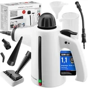 PFC PARNI ČISTILNIK PC-DR 3145/Prenosni 1050W, 0.35L, Črna/Bela