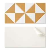 shumee Samolepilna PVC grafična plošča za jedilnico 100x50 cm geometrijski trikotniki v kvadratih