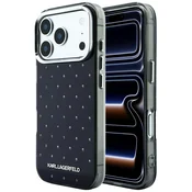 Ovitek Karl Lagerfeld IML Rhinestones and Electroplated Logo za iPhone 17 Pro/18 Pro - black