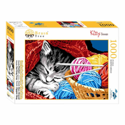 Drevo možganov Sestavljanka Sleeping kitten 1000 kosov