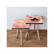 Hanah Home Sklapajuci Stocic 2 Komada 2SHP502 - Salmon