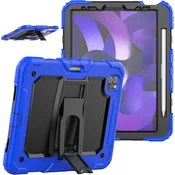 Nikcorp Oklopna maska za iPad Air 5/Air 4/Pro 11 s postoljem i držačem za olovku, trodijelna zaštitna futrola, plava