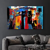 Wallity Dekorativna slika na kaljenom staklu, 70x110cm, Šarena