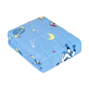Rebel Premium obtežena odeja iz bombaža, senzorična odeja za otroke, 100x150 cm, 5 kg, vesolje