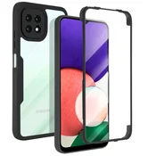 Hibridni Full body ovitek Techsuit ColorVerse 360 za Samsung Galaxy A22 5G - black