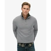 Superdry za moške. M6110682A Pulover Tekstura siva (S), Priložnostno, Bombaž