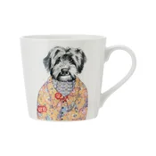 Porcelain mug, 380 ml, dog design - Mikasa